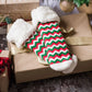 Chevron Christmas Sprinkles - Recycled Slipper Socks