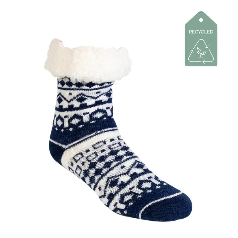 Nordic Midnight - Recycled Slipper Socks