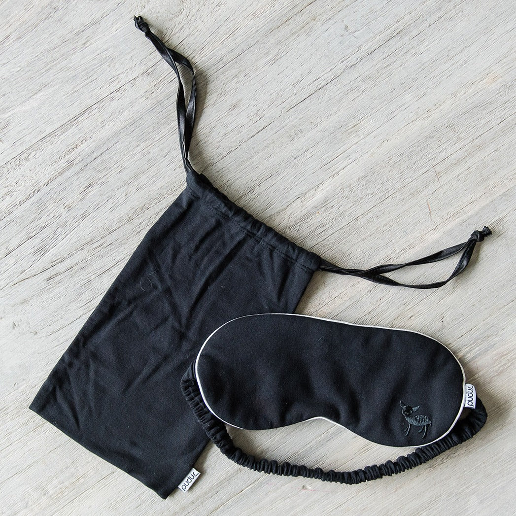 Jessie Eye Mask | Tonal Pudu Black