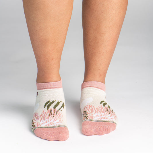 Bamboo Socks | Everyday Ankle | Wild At Heart Tea Rose