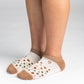 Bamboo Socks | Everyday Ankle | Polka Dot Toasted Coconut