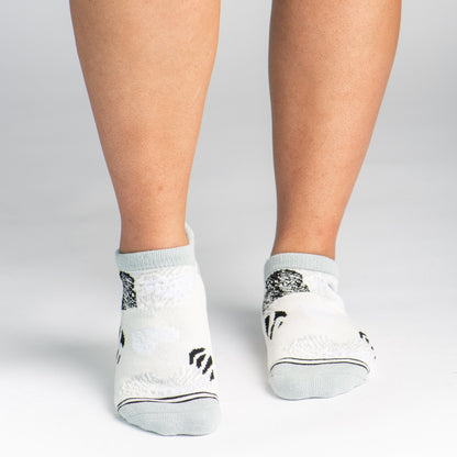 CUSHIONED SOCKS | Comfy Ankle | Wild At Heart Quiet Grey