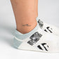 CUSHIONED SOCKS | Comfy Ankle | Wild At Heart Quiet Grey