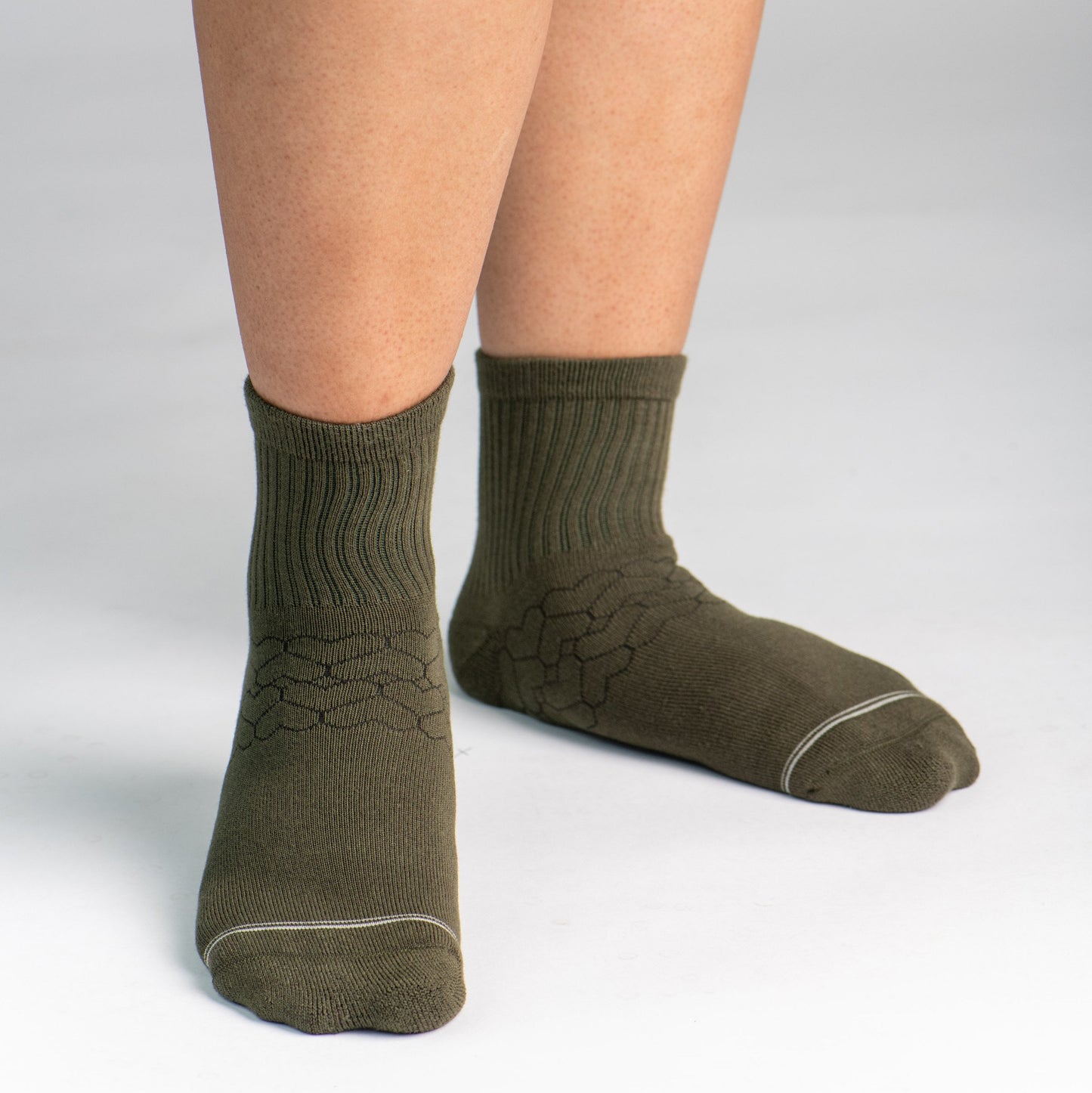 Bamboo Socks | Uptown Quarter Crew | Eucalyptus