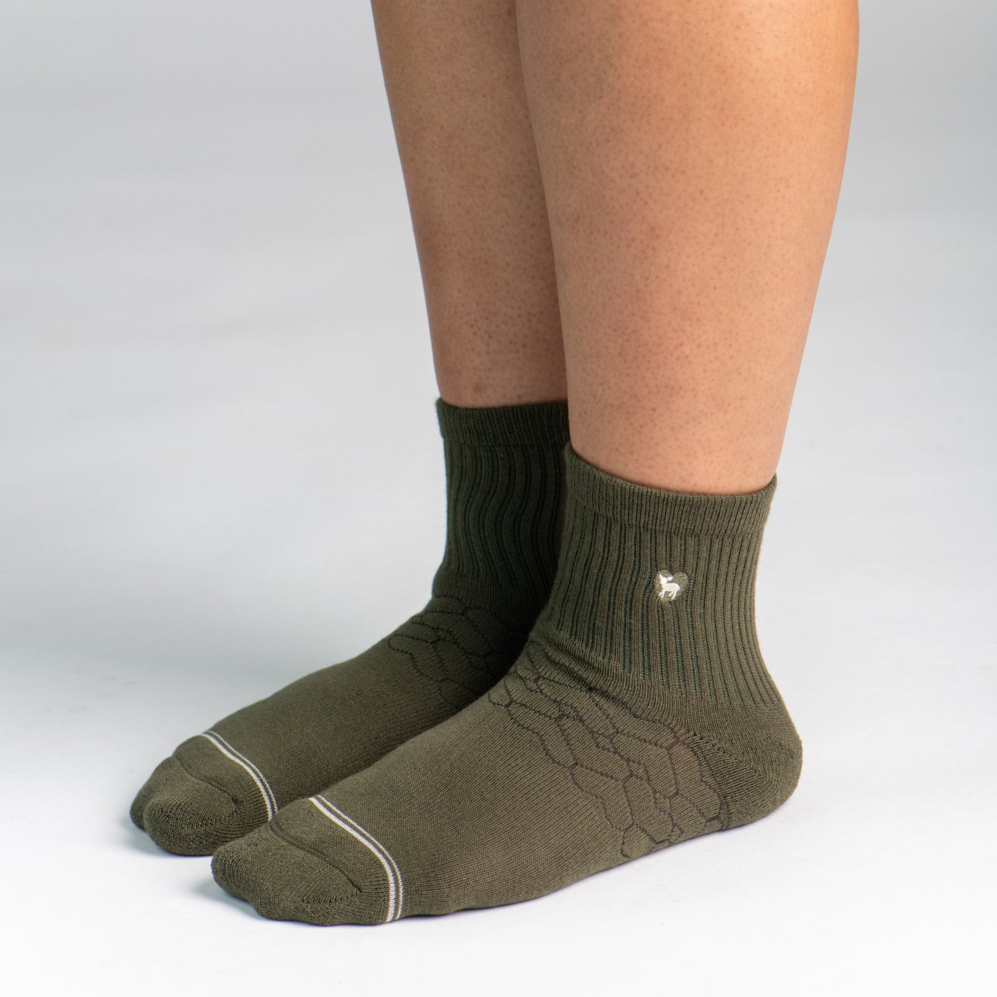 Bamboo Socks | Uptown Quarter Crew | Eucalyptus