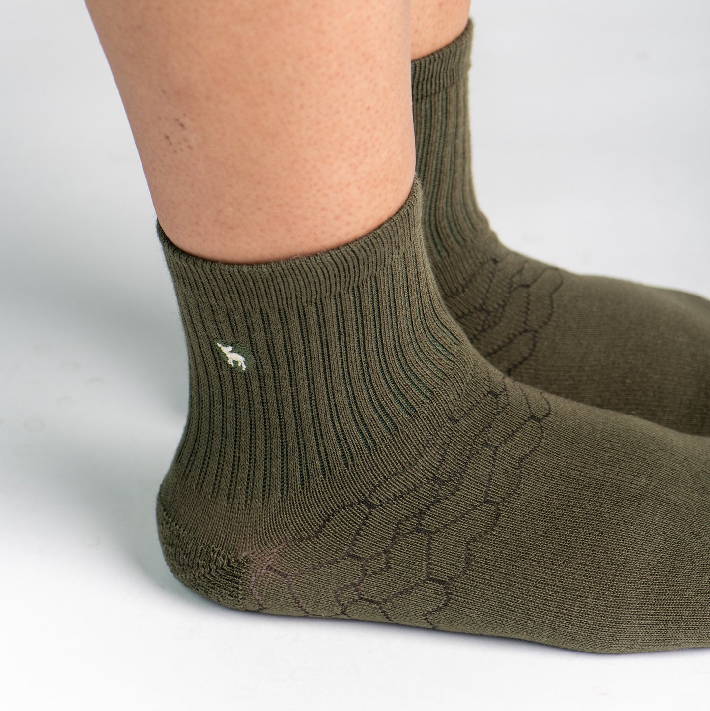 Bamboo Socks | Uptown Quarter Crew | Eucalyptus