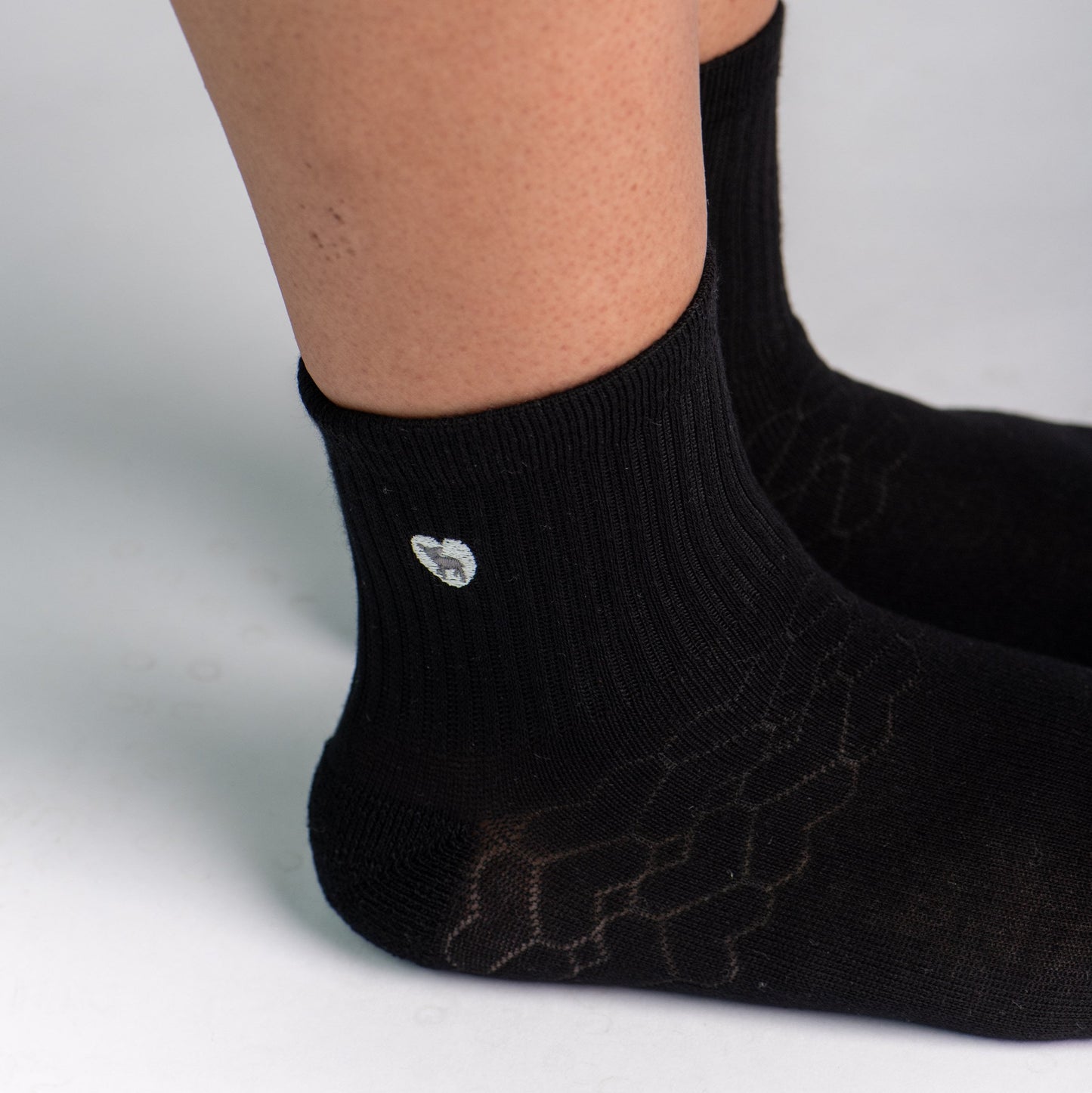 Bamboo Socks | Uptown Quarter Crew | Midnight Black