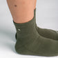 CUSHIONED SOCKS | Comfy Quarter Crew | Eucalyptus