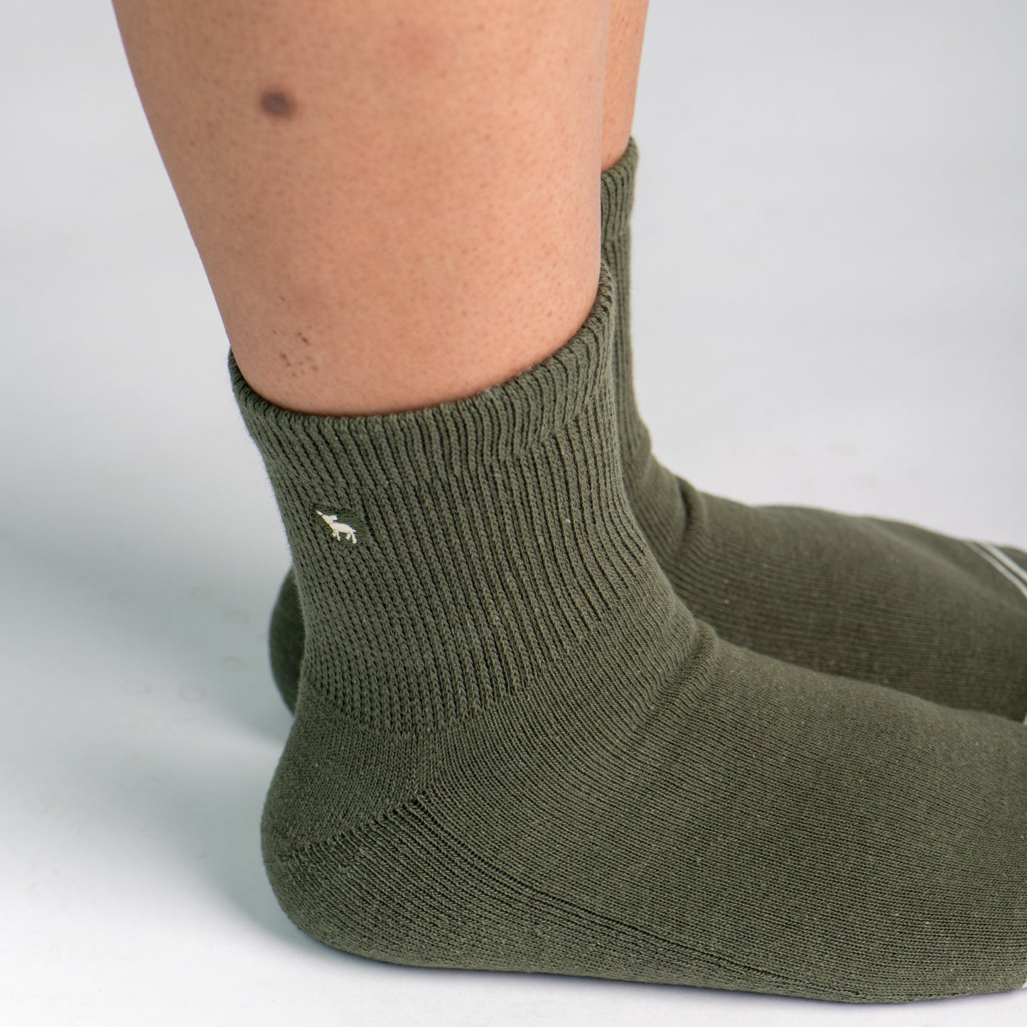 CUSHIONED SOCKS | Comfy Quarter Crew | Eucalyptus