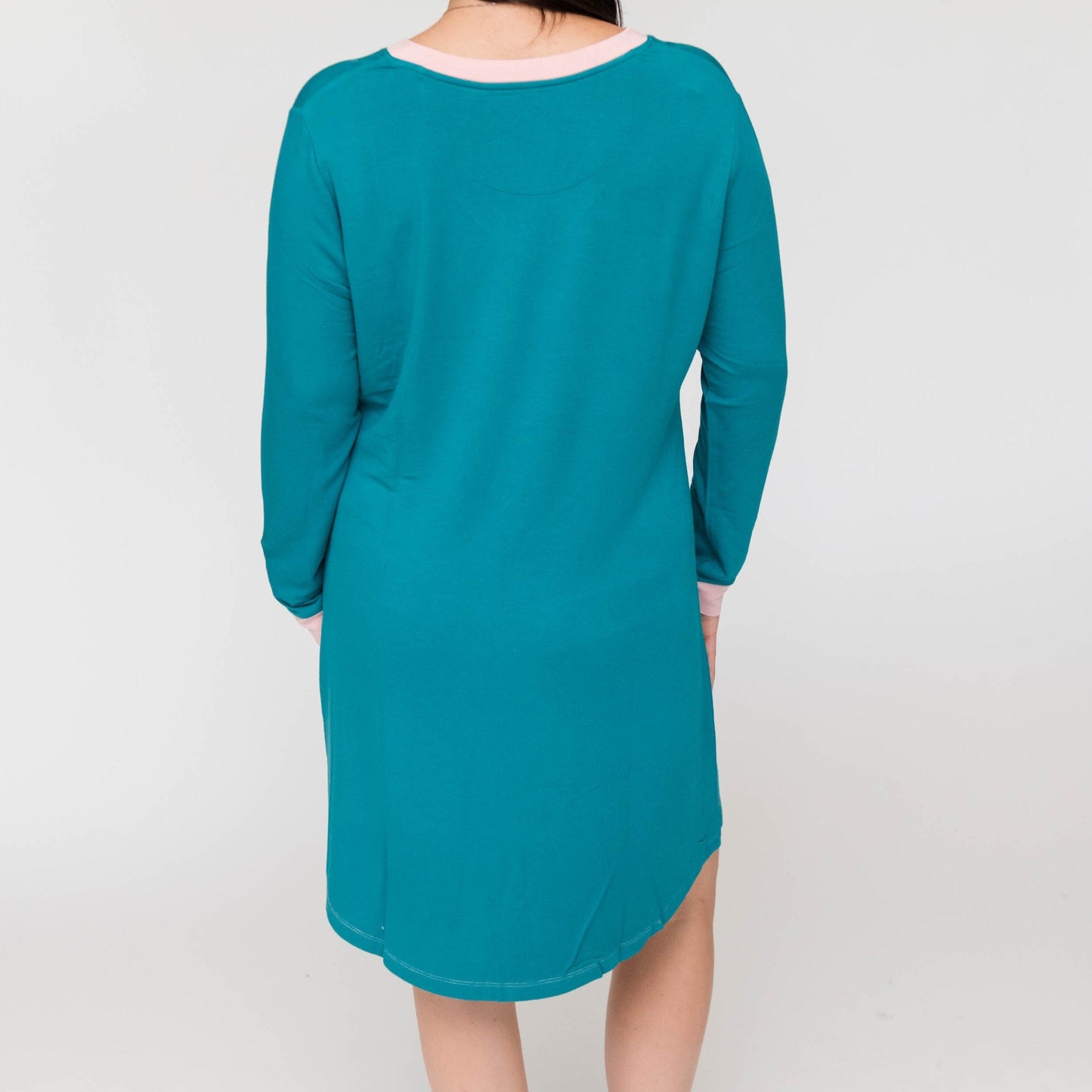 Harlow Sleep Shirt Dress | Harbour Blue