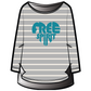 Cara "Free Spirit" Sleep Shirt | Grey Stripes