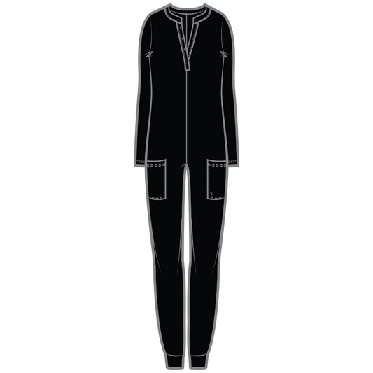 Charlotte Henley Jumpsuit | Black
