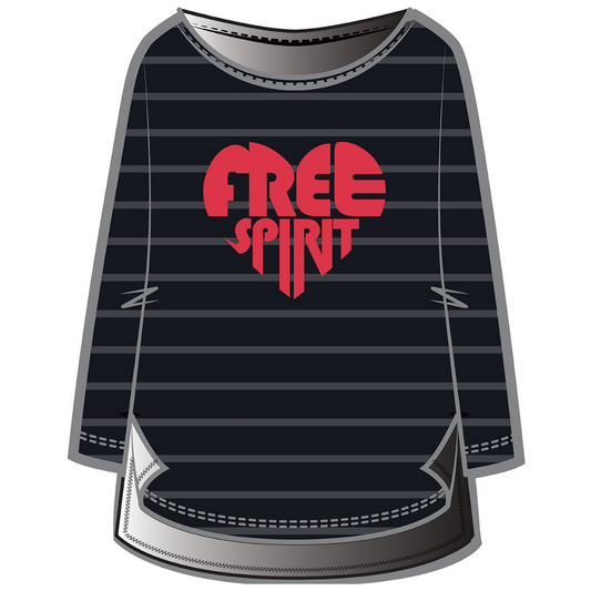 Cara "Free Spirit" Sleep Shirt | Marine Stripes