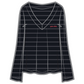 Jamie "Open Skies" Sleep Shirt | Marine Stripes