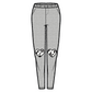 Sienna Sleep Pants | Light Grey Animal Print Patch