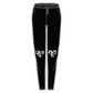 Sienna Sleep Pants | Black Animal Print Patch