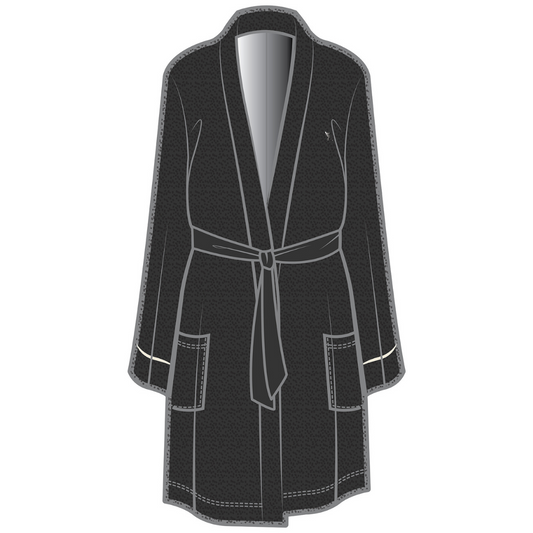 Dahlia Belted Kimono | Charcoal