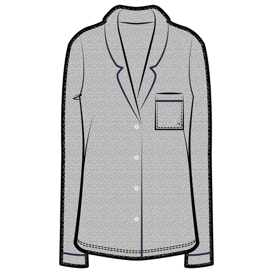 Korrah Pajama Shirt | Heather Grey