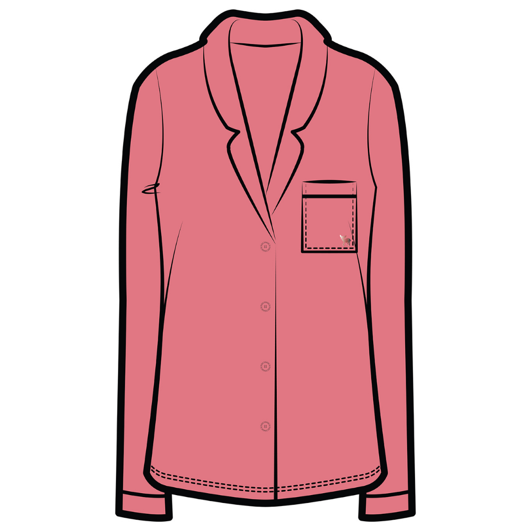 Korrah Pajama Shirt | Red Clay