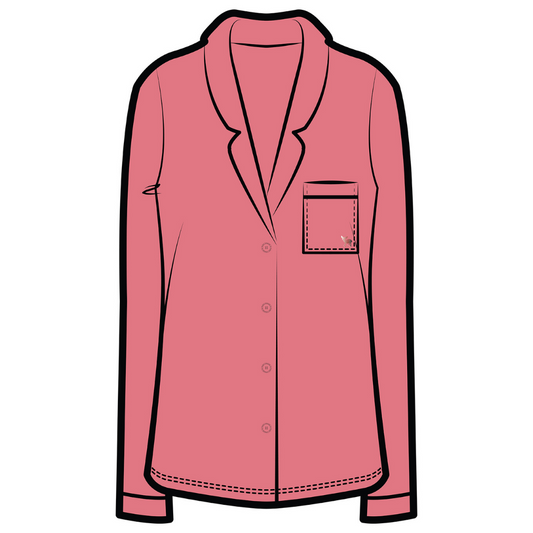 Korrah Pajama Shirt | Red Clay
