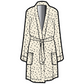 Dahlia Belted Kimono | Cloud with Black Dots