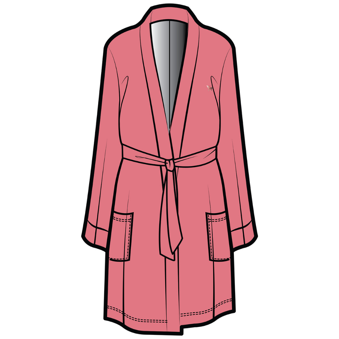 Dahlia Belted Kimono | Red Clay
