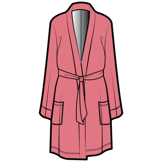 Dahlia Belted Kimono | Red Clay