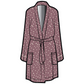 Dahlia Belted Kimono | Elderberry with Cloud Dots