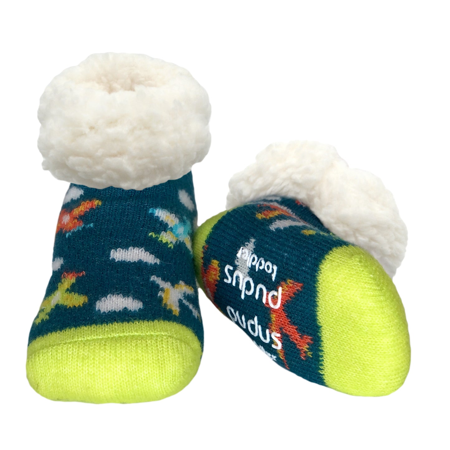 Airplane Oxford - Toddler Slipper Socks