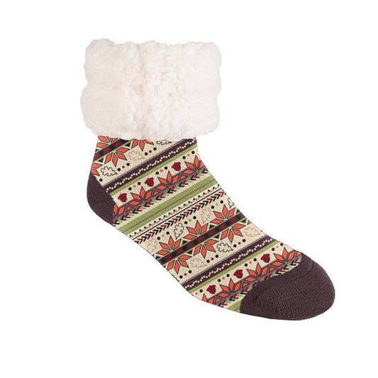 Autumn White - Recycled Slipper Socks