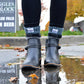 Pudus Women's Warm Short Boot Socks (W 6-10) Crew-Length Winter Socks (Perfect Thermal Socks, Rain Boot Socks and Hiking Socks) Boot Sock Lumberjack Grey Adult Short