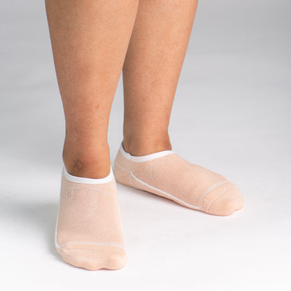 Bamboo Socks | No Fuss No-Show | Aurora Apricot