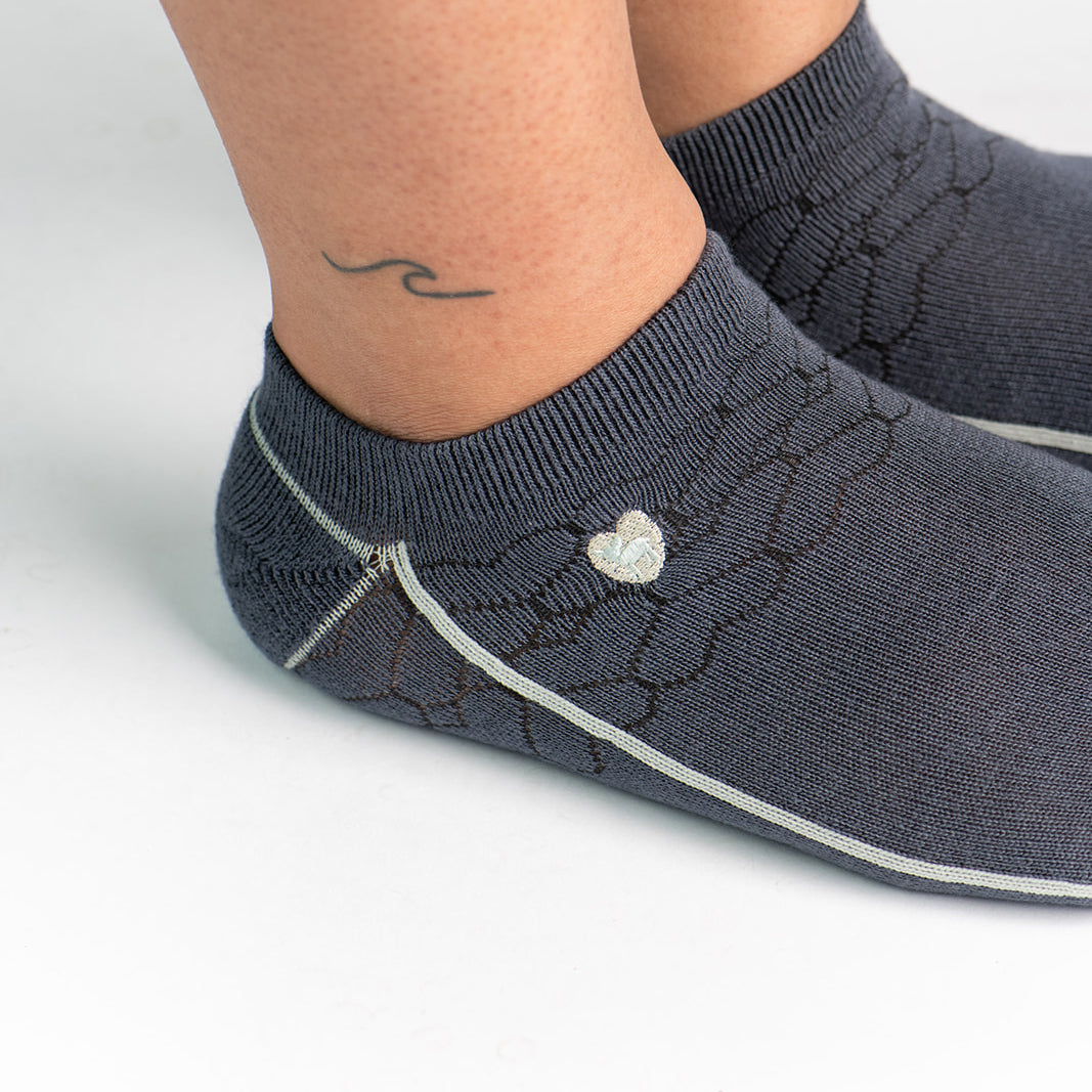 Bamboo Socks | Everyday Ankle | Gray Dawn