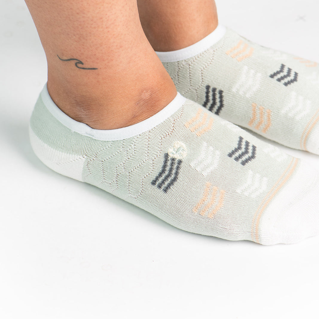 Bamboo Socks | No Fuss No-Show | Keep it Going - Dew Drop