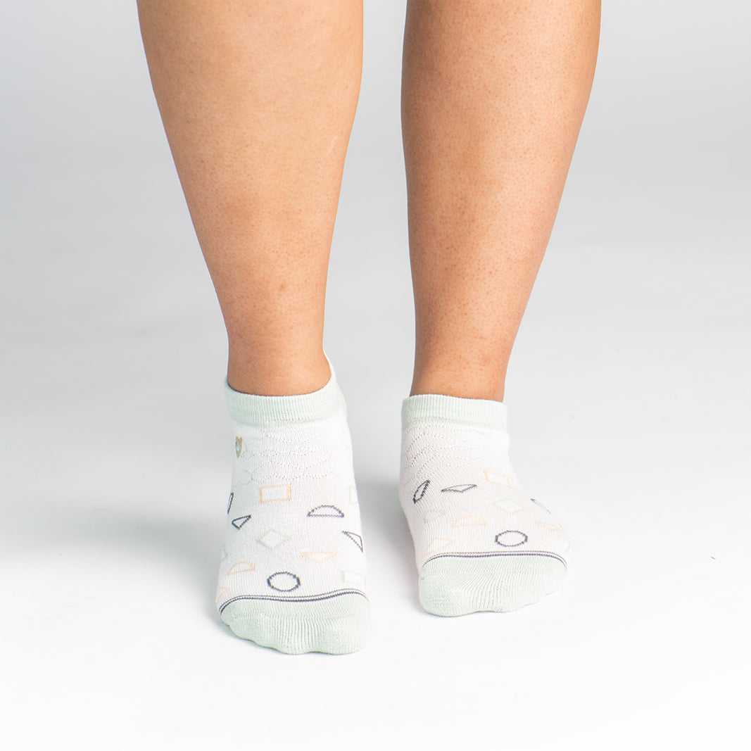 Bamboo Socks | Everyday Ankle | Splash Star White