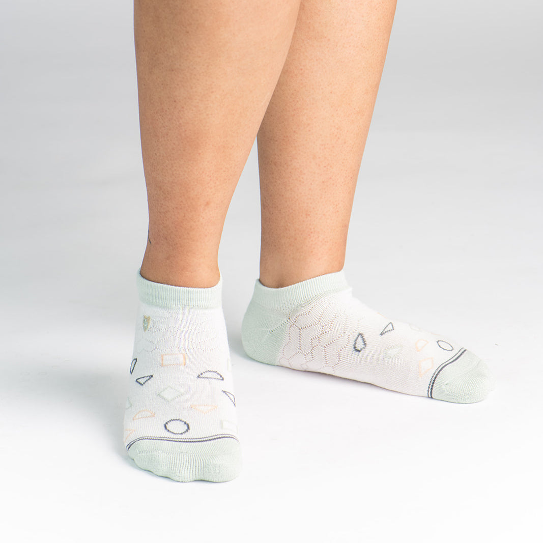 Bamboo Socks | Everyday Ankle | Splash Star White