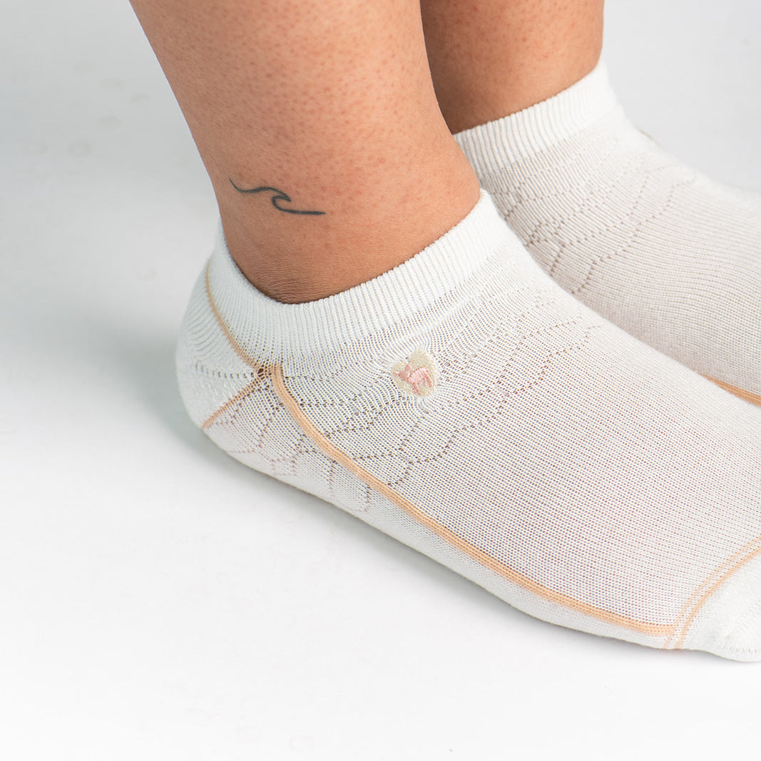 Bamboo Socks | Everyday Ankle | Star White