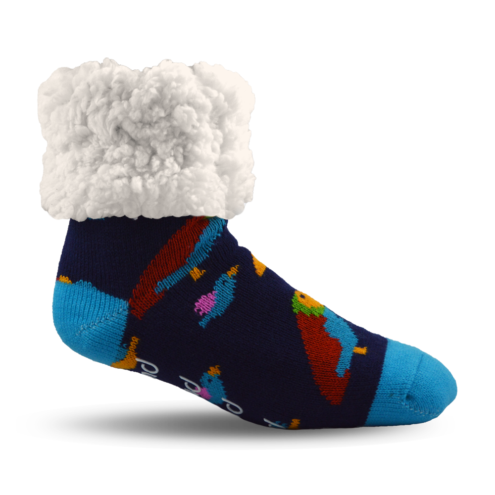 Bird Navy - Classic Slipper Sock