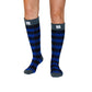 Pudus Women's Warm Tall Boot Socks (W 6-10), Fleece-Lined Knee High Winter Socks (Perfect Thermal Socks, Rain Boot Socks and Hiking Socks) Boot Sock Lumberjack Blue Adult Tall