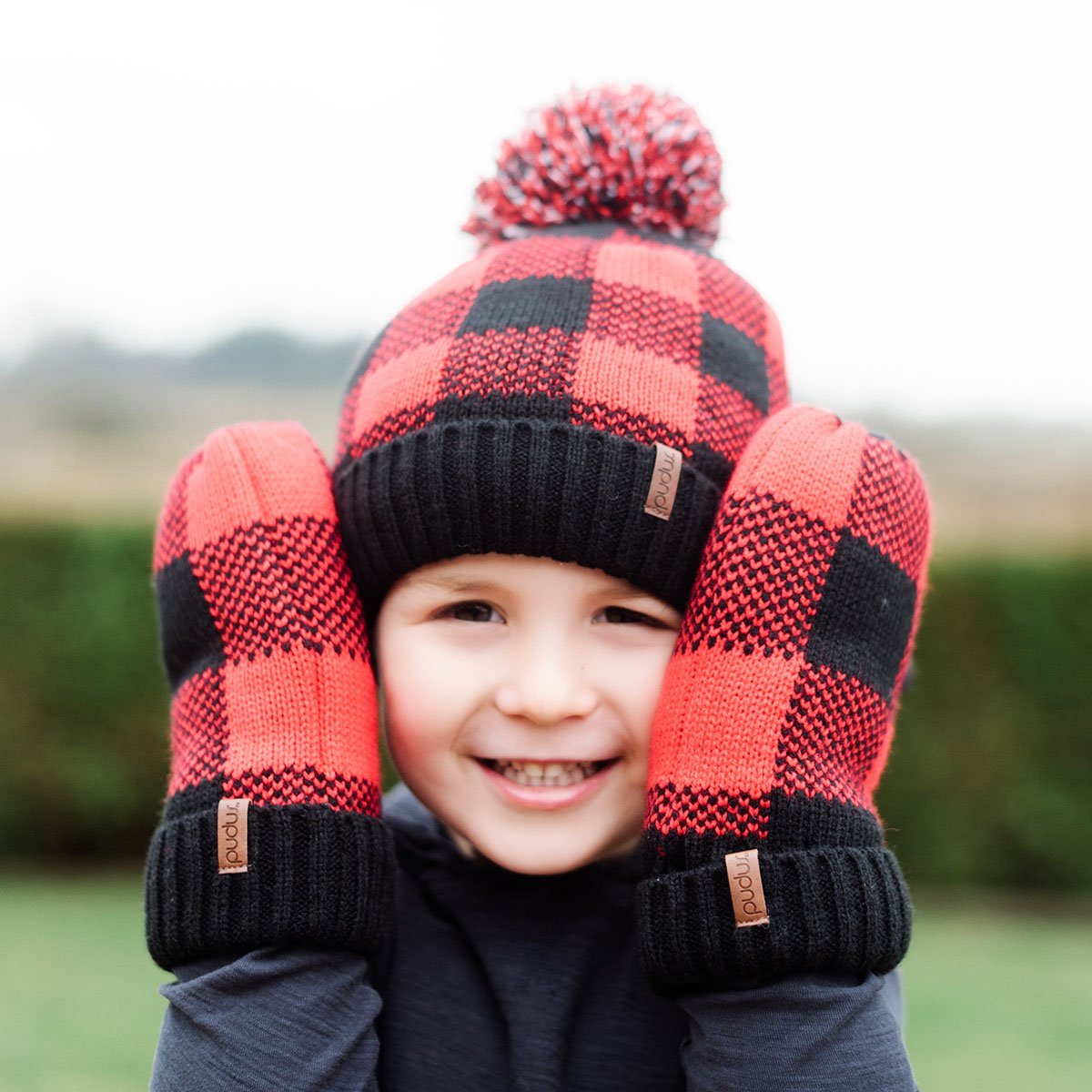 Lumberjack Red with Pom Pom - Hat Kids