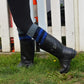 Pudus Women's Warm Tall Boot Socks (W 6-10), Fleece-Lined Knee High Winter Socks (Perfect Thermal Socks, Rain Boot Socks and Hiking Socks) Boot Sock Lumberjack Blue Adult Tall