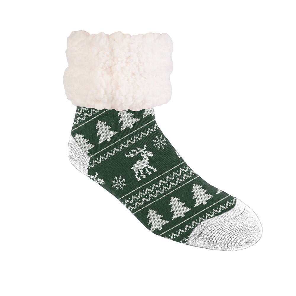 Cabin Country Pine - Recycled Slipper Socks