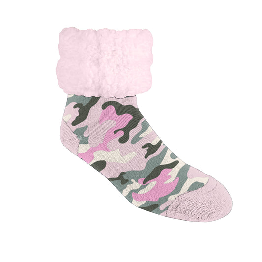 Camo Pink - Recycled Slipper Socks