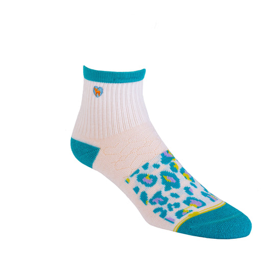 Catarina Peacock - Bamboo Uptown Quarter Crew Socks