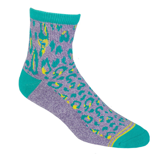 Catarina Purple - Cushioned Quarter Crew Socks