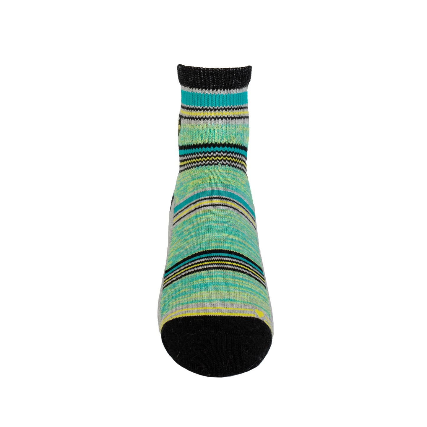 Newport Grey - Cushioned Quarter Crew Socks