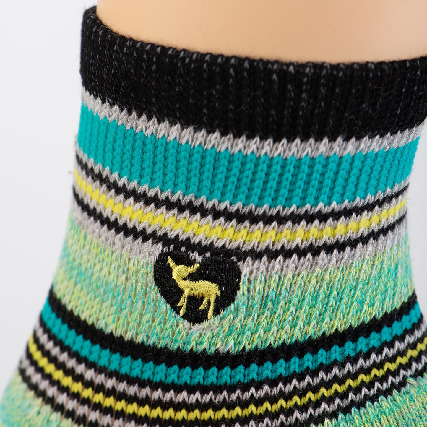 Newport Grey - Cushioned Quarter Crew Socks