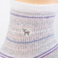 Seaside Grey - Cushioned Quarter Crew Socks