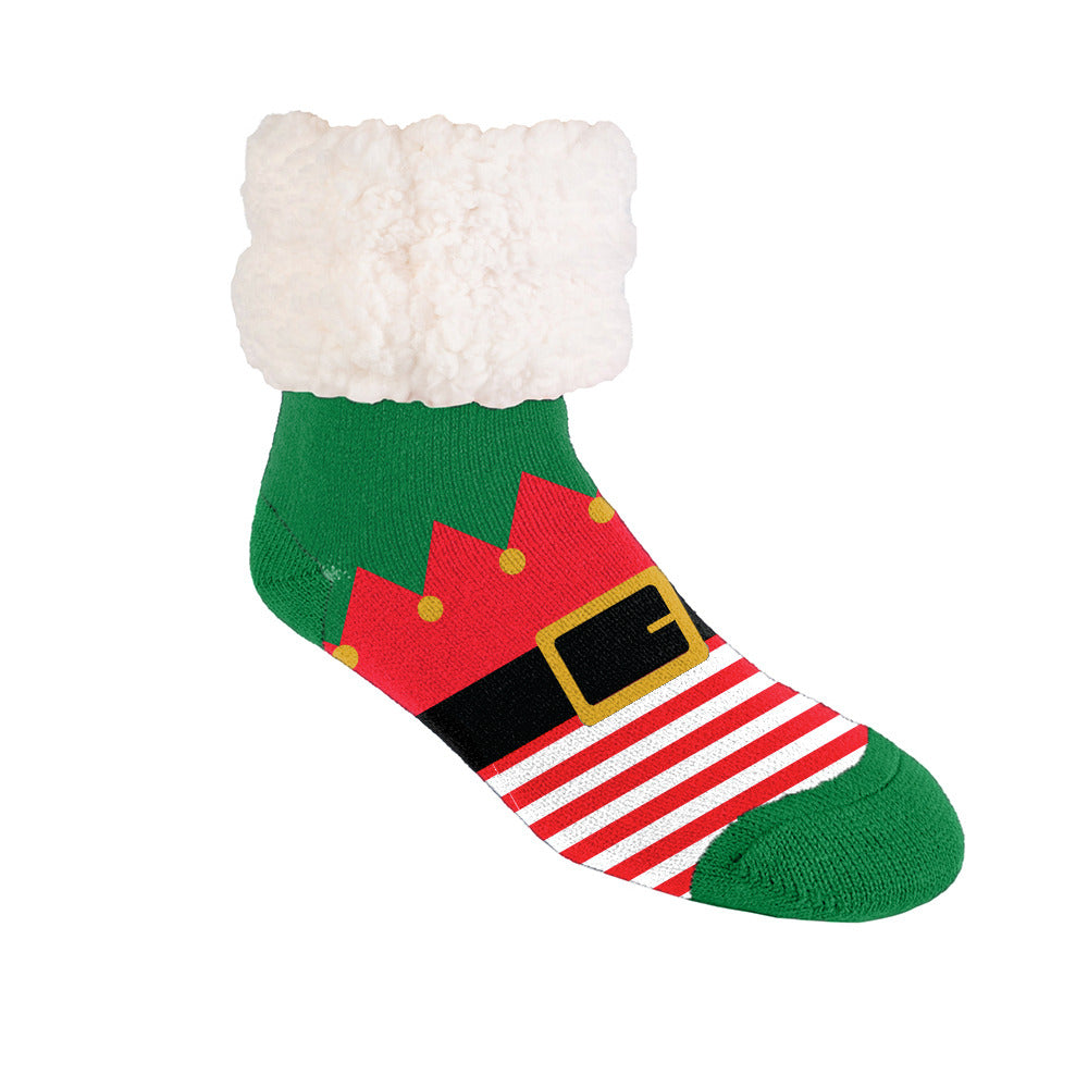 Christmas Elf - Recycled Slipper Socks