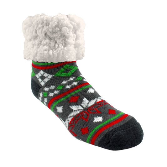 Christmas Grey - Classic Slipper Sock